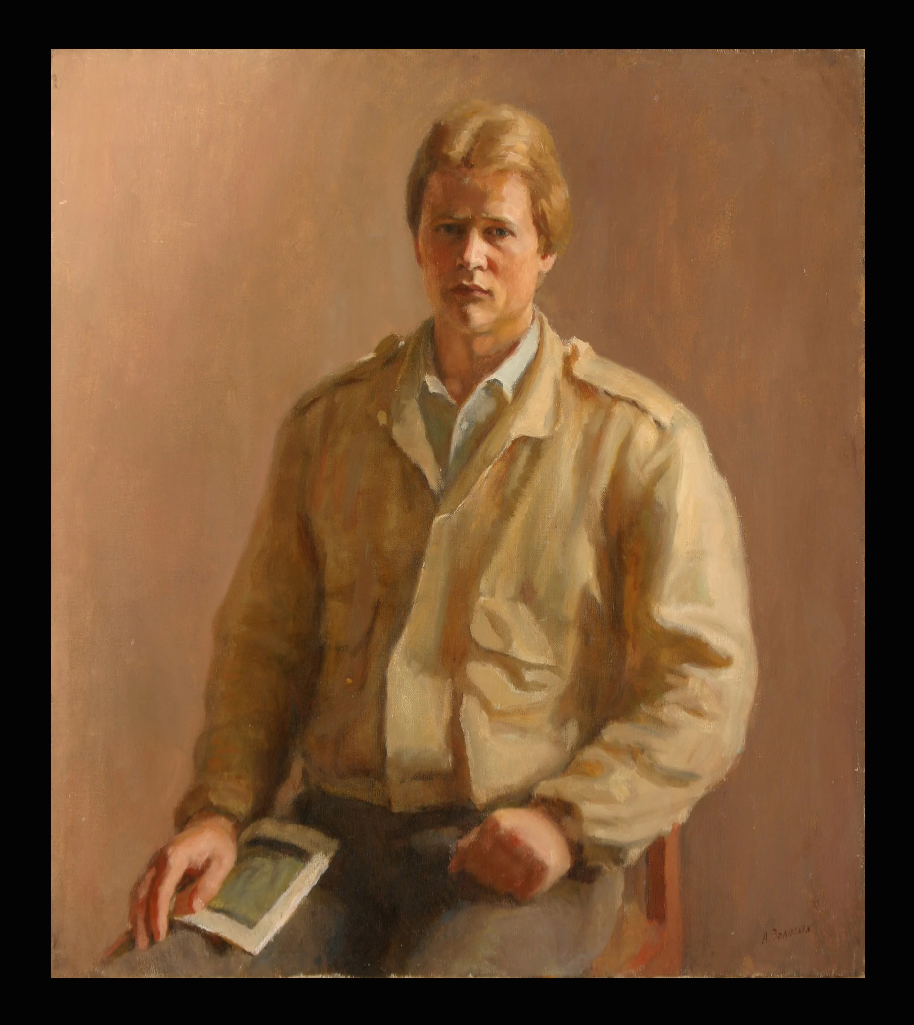 A Man's Portrait by Alexander Sergeevich Zolotikh (b. 1960)