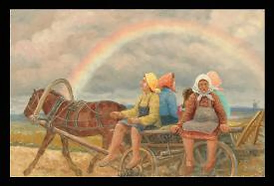 The Field by Alexander Mikhailovich Kurzanov (b. 1938)