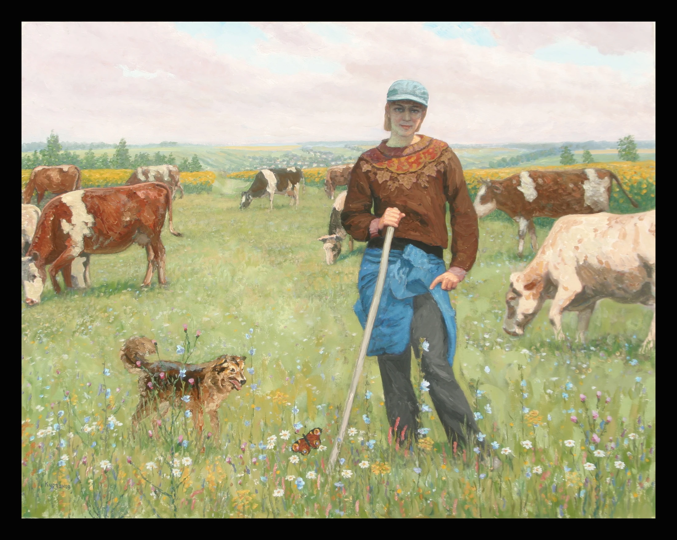 Anyuta by Alexander Mikhailovich Kurzanov (b. 1938)