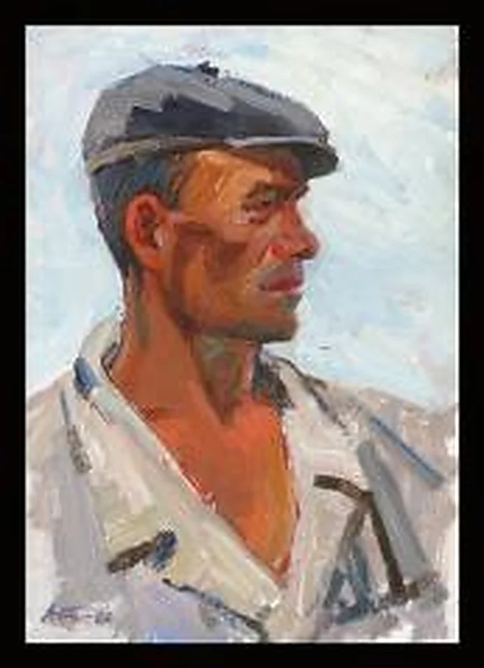 The Fisherman by Anatoli Nikitavich Turkin (b. 1938)