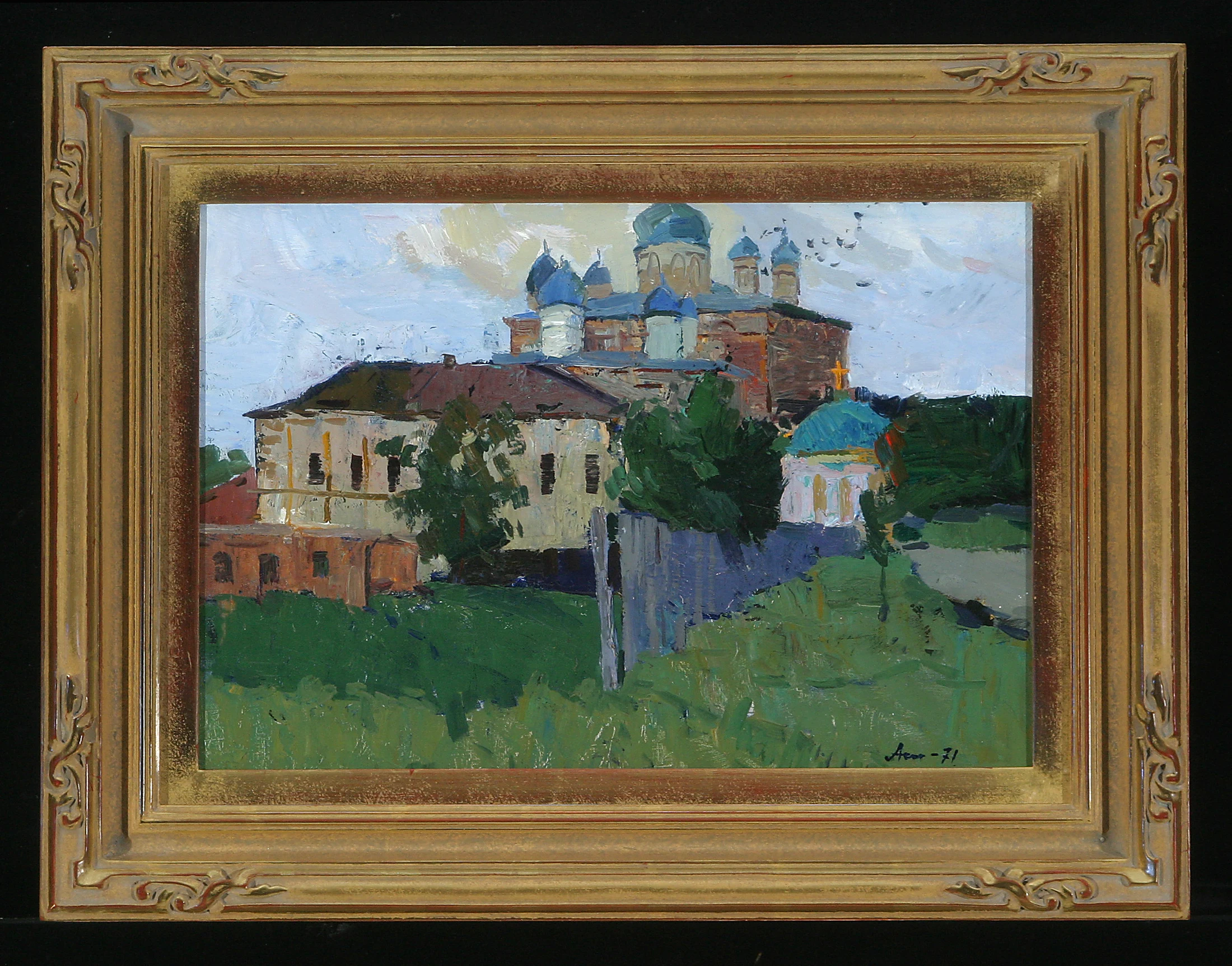 Troichky Cathedral by Anatoli Nikitavich Turkin (b. 1938)