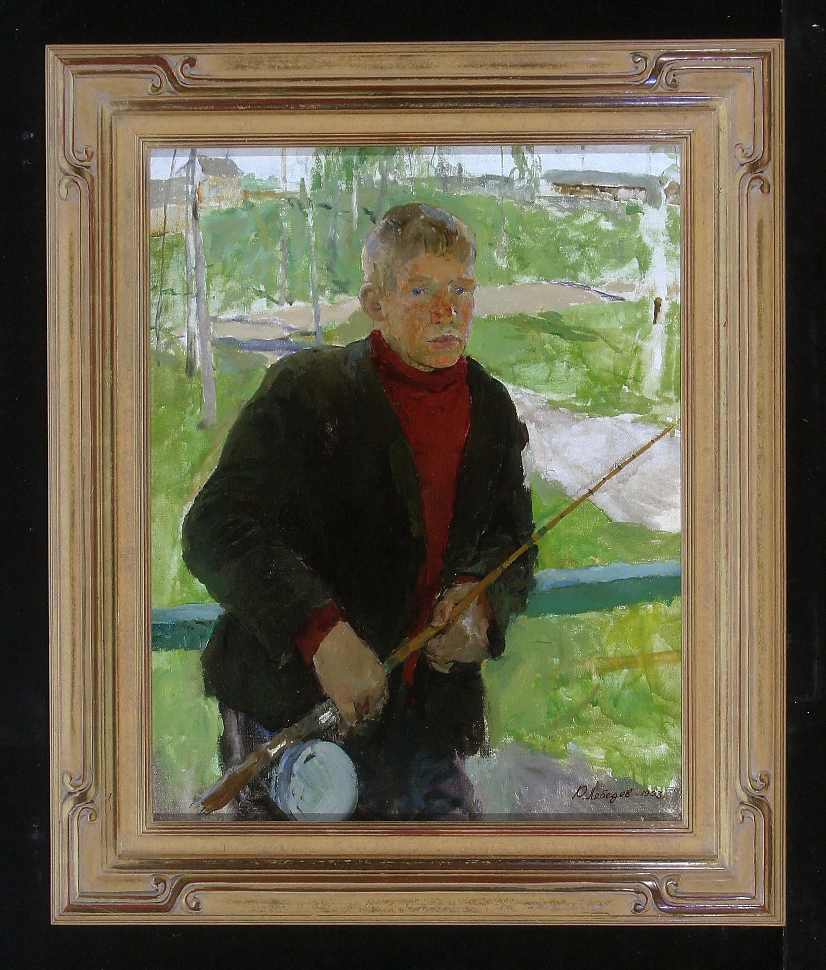Fisherman by Yuri Alekseevich Lebedev (b. 1936)