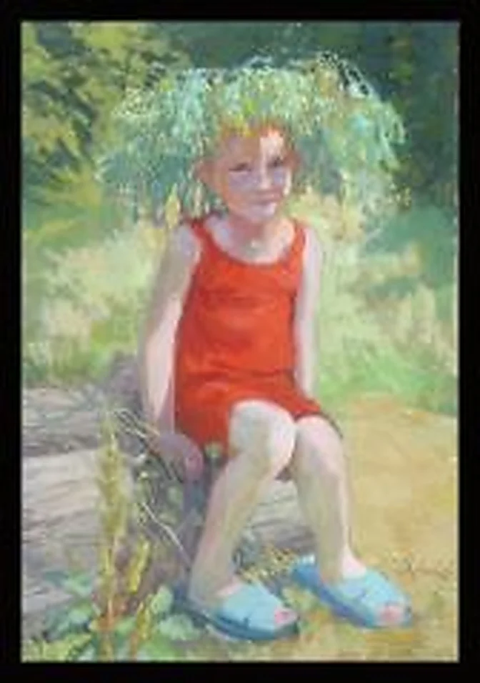 The Girl in a Wreath by Alexander Petrovich Khoduk (b. 1968)