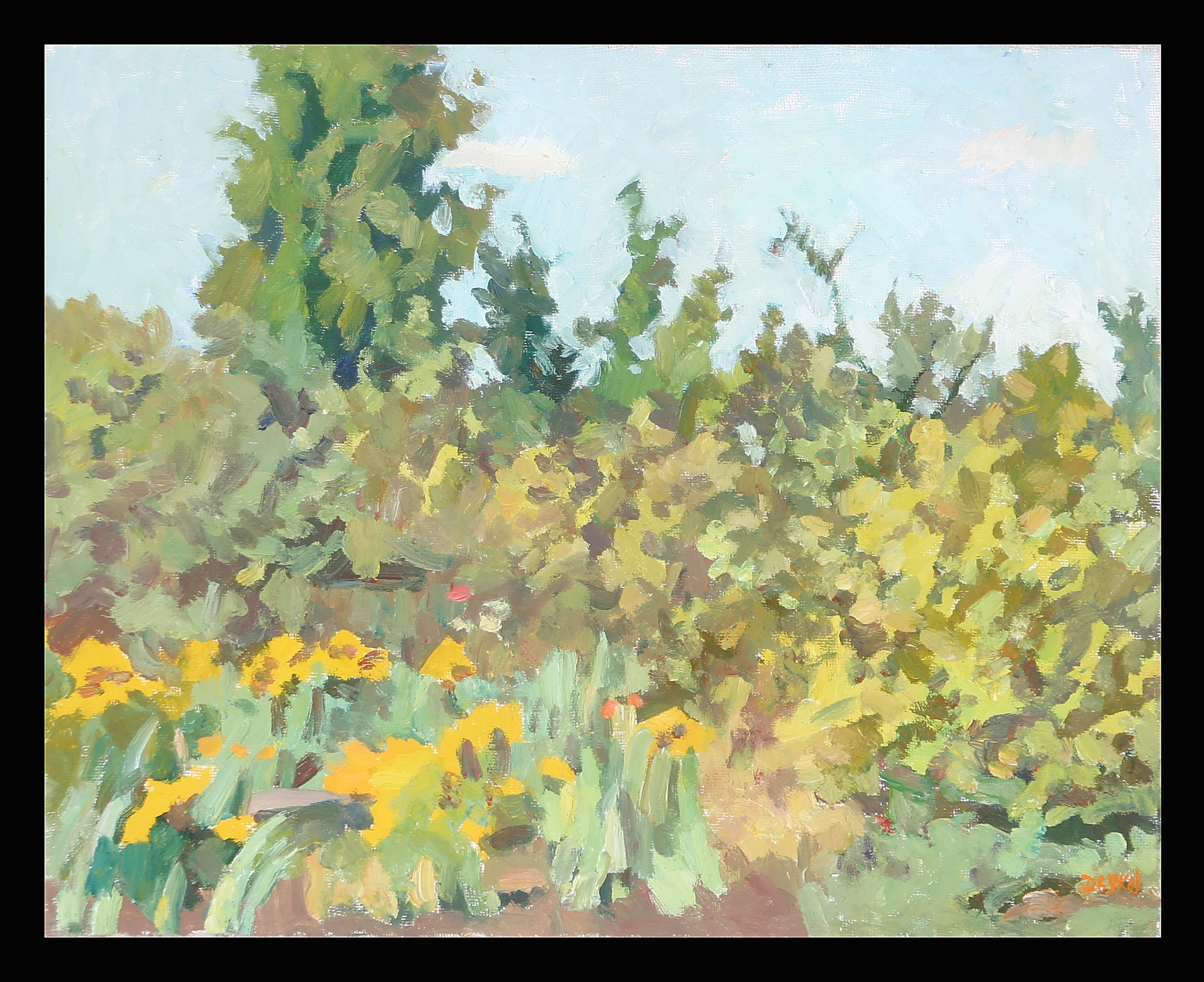 The Corner of a Garden by Yuri Petrovich Dyakov (1929–2008)