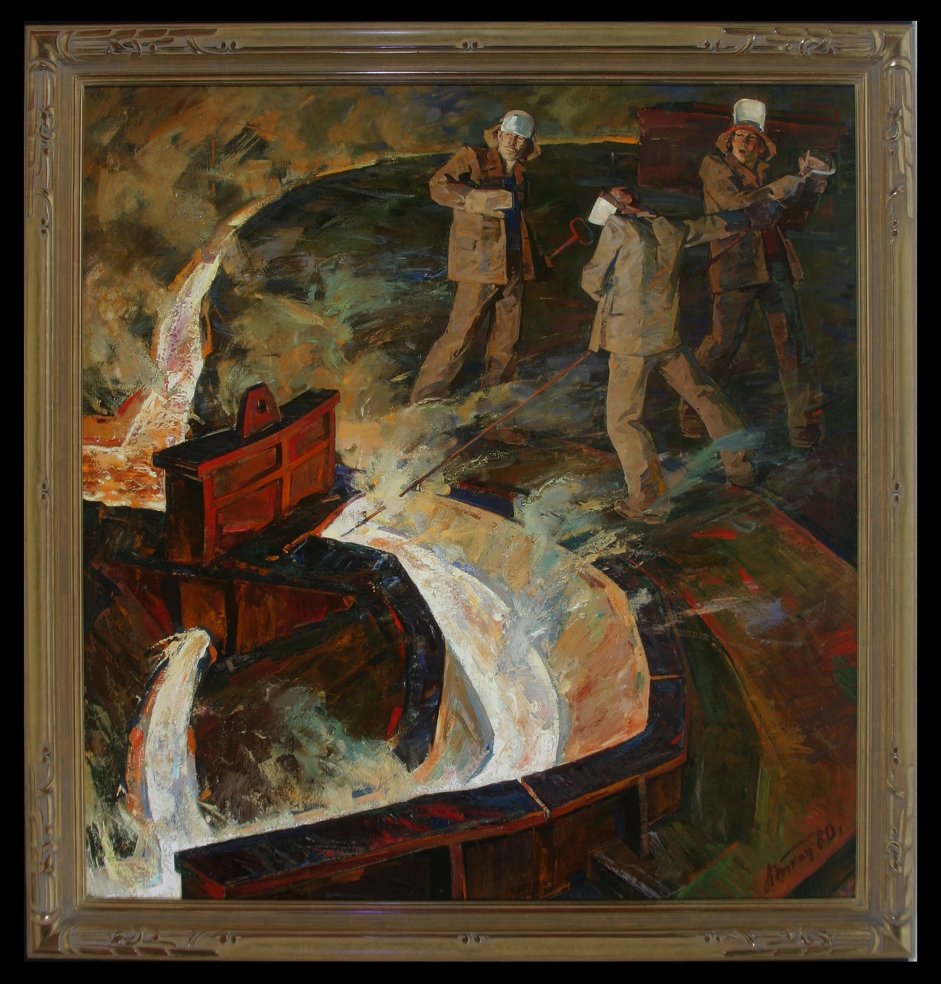 Running Steel by Anatoli Stepanovich Tkach (b. 1939)