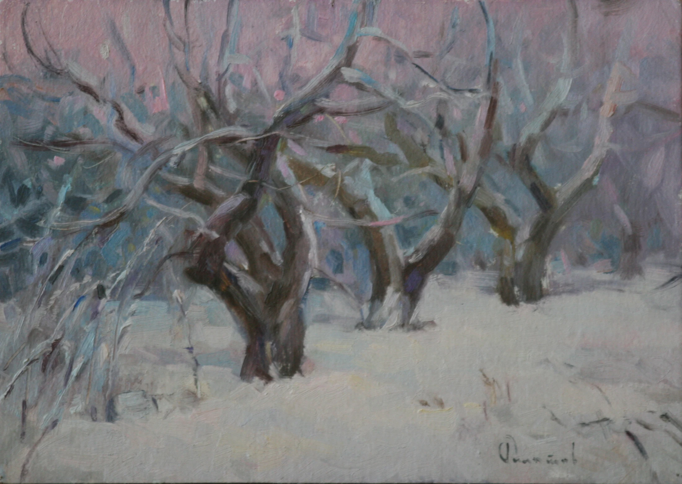 Winter Garden by Svetlana S. Lisitsina (b. 1974)