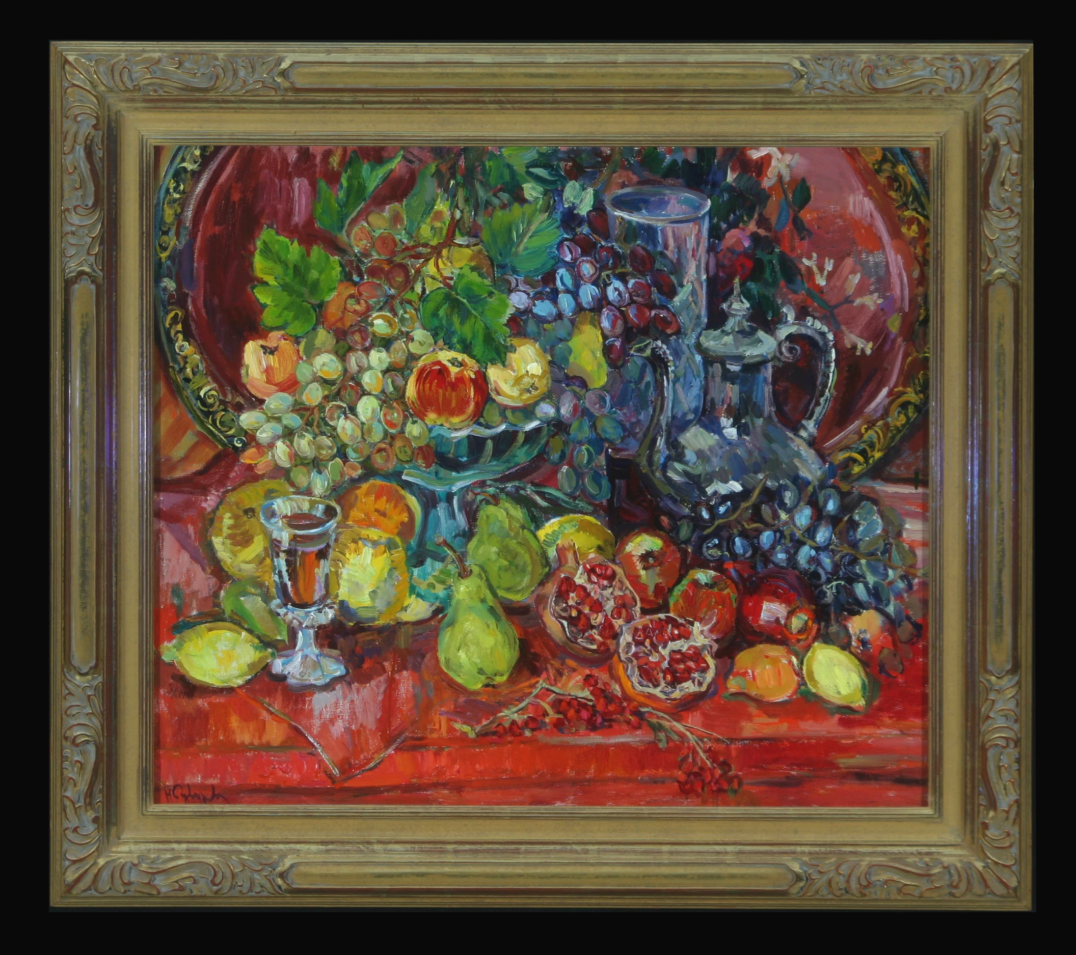 Still Life with Green Pears by Natalia Vasilievna Suvorova (b. 1941)