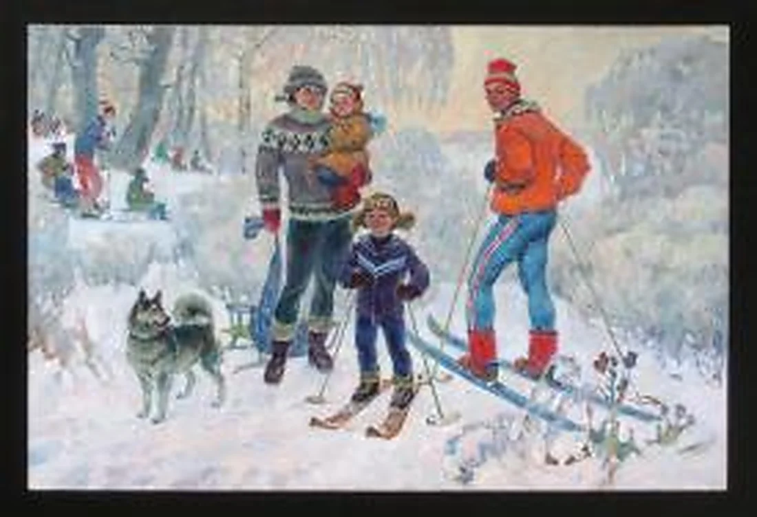 Winter Days by Genri Nikolaevich Yagodkin (b. 1952)