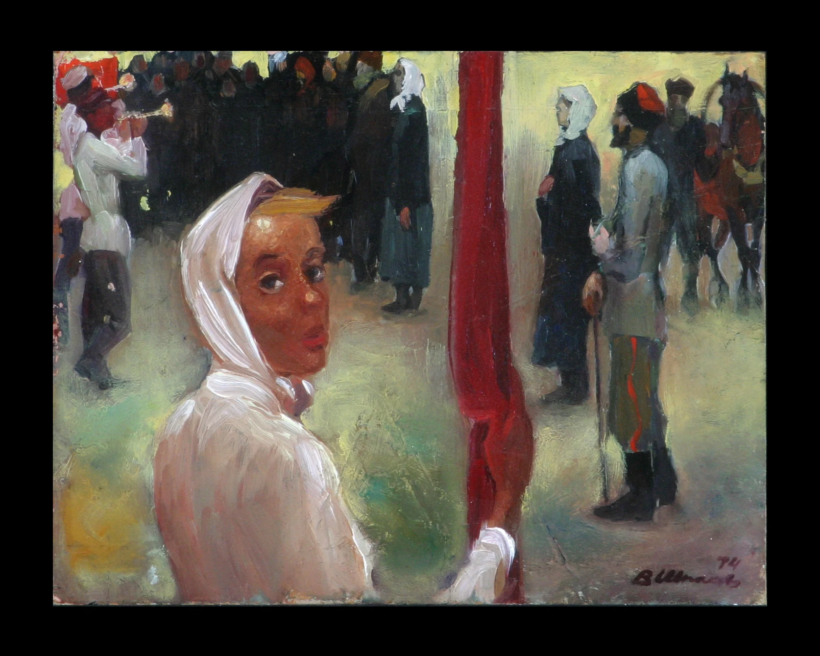 Sketch to the Painting "First Holiday" by Vladimir Yevgenovich Shpakovsky (b. 1950)