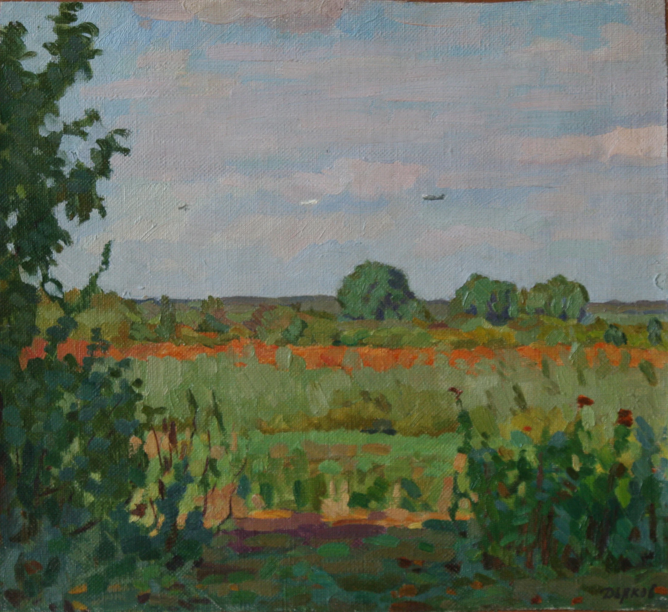 Summer Evening by Yuri Petrovich Dyakov (1929–2008)
