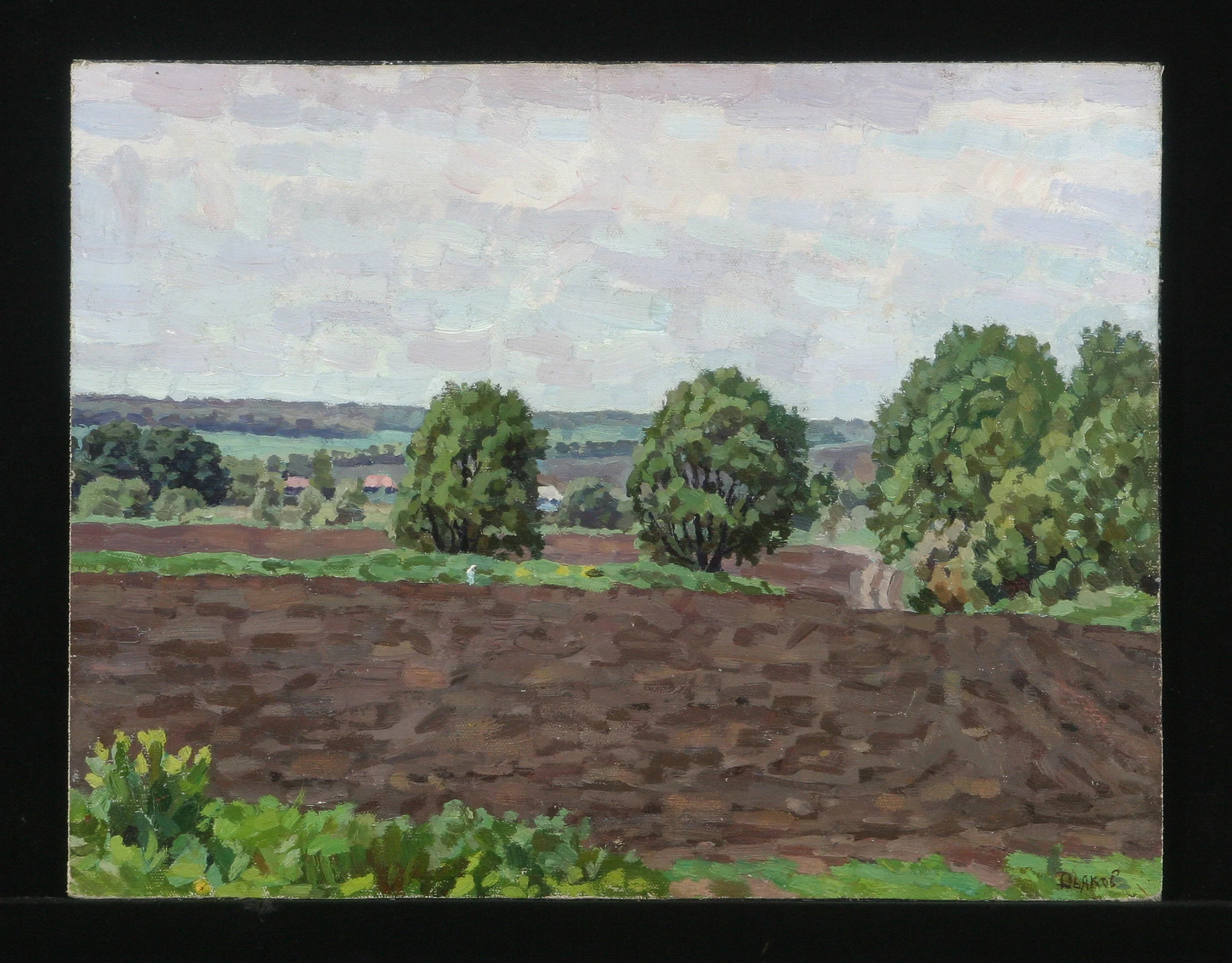 A Plowed Field in May by Yuri Petrovich Dyakov (1929–2008)