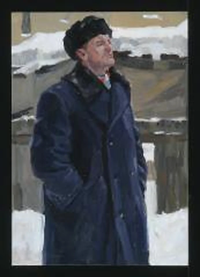 A Decline in the Street by Vasili Kuzmich Komolov (1918–1985)