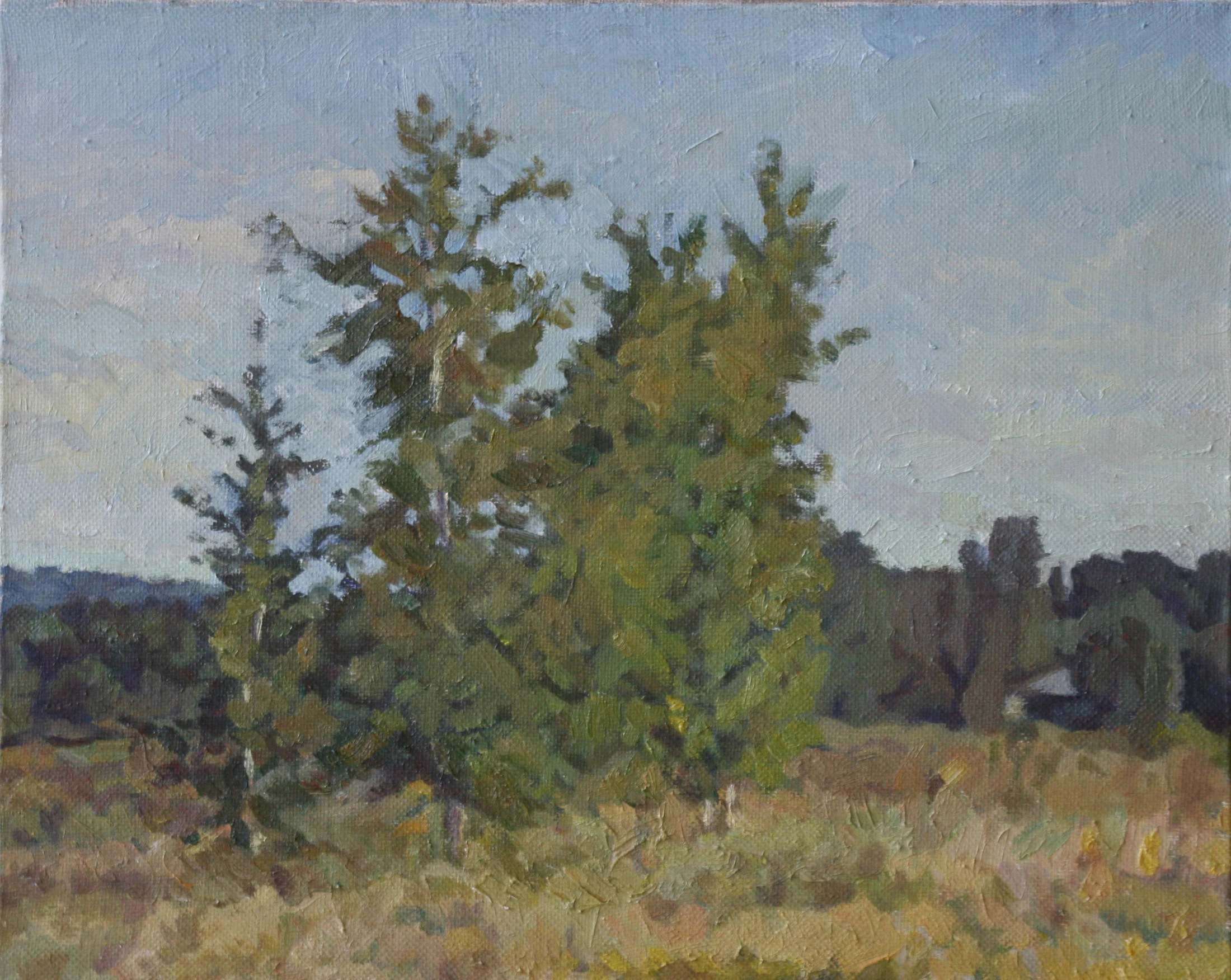 An Autumn Landscape by Yuri Petrovich Dyakov (1929–2008)