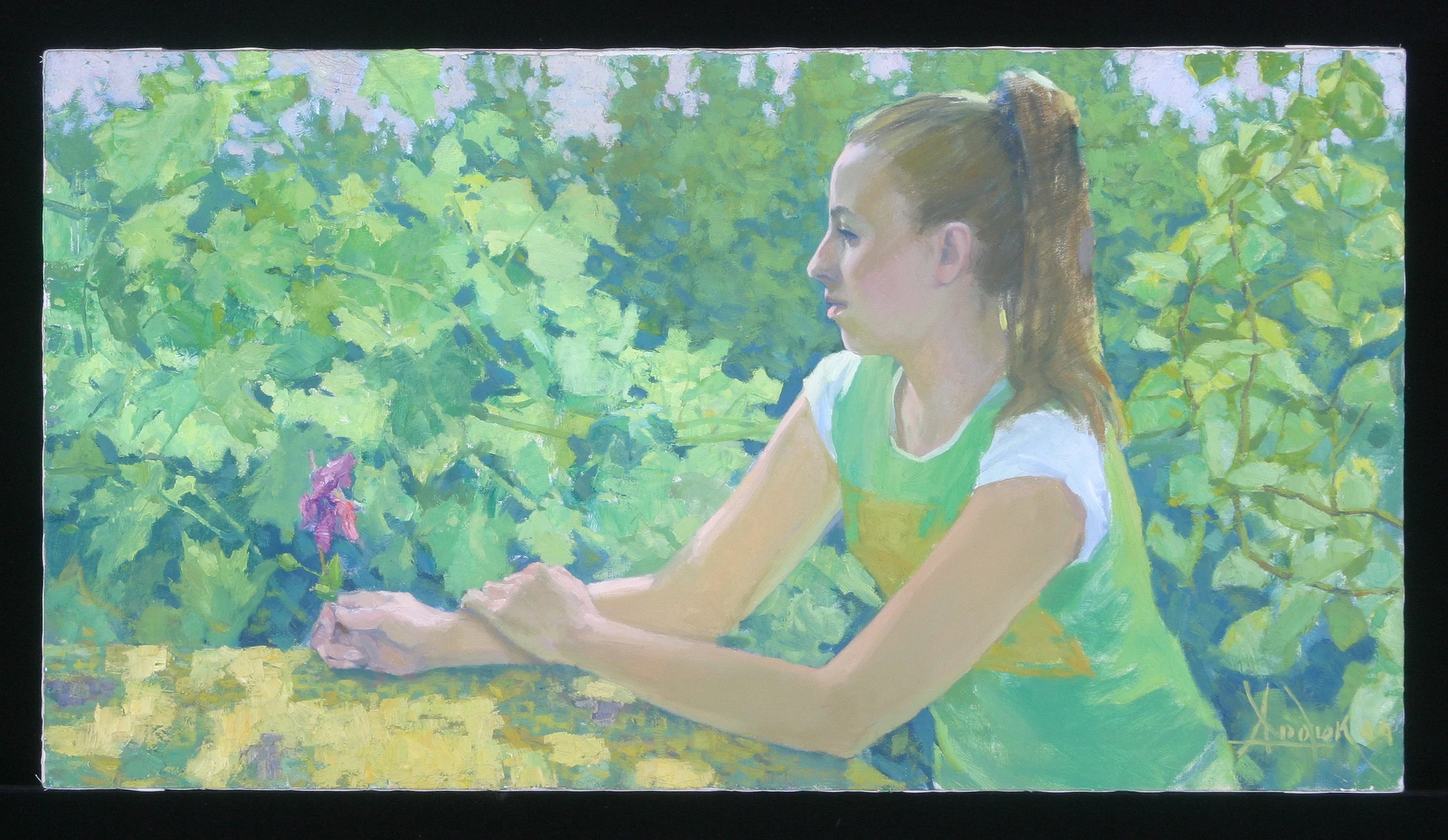 Masha Gavrilova by Alexander Petrovich Khoduk (b. 1968)