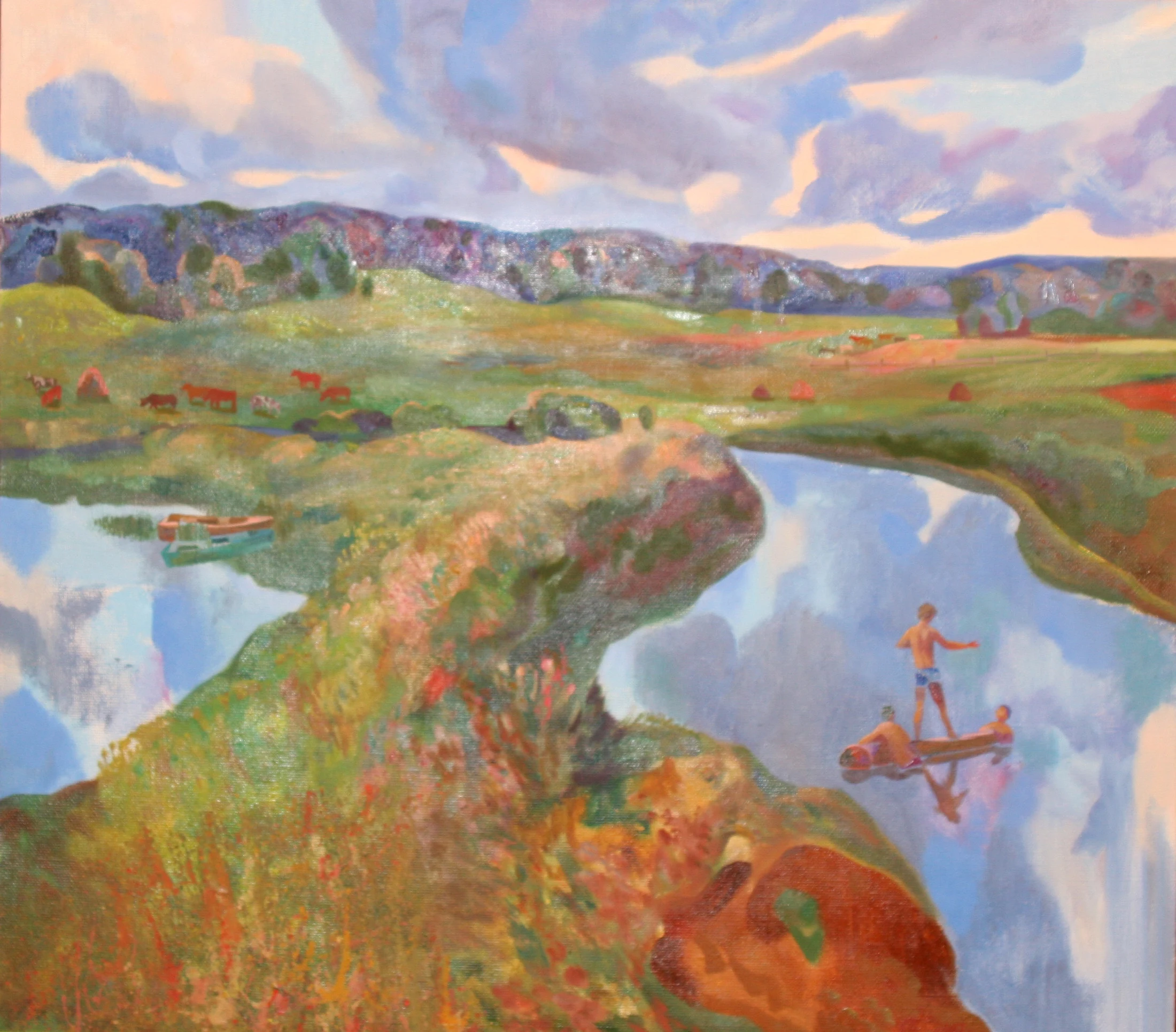 At the River by Aleksei (Alosha) Leonidevich Sokolov (b. 1981)