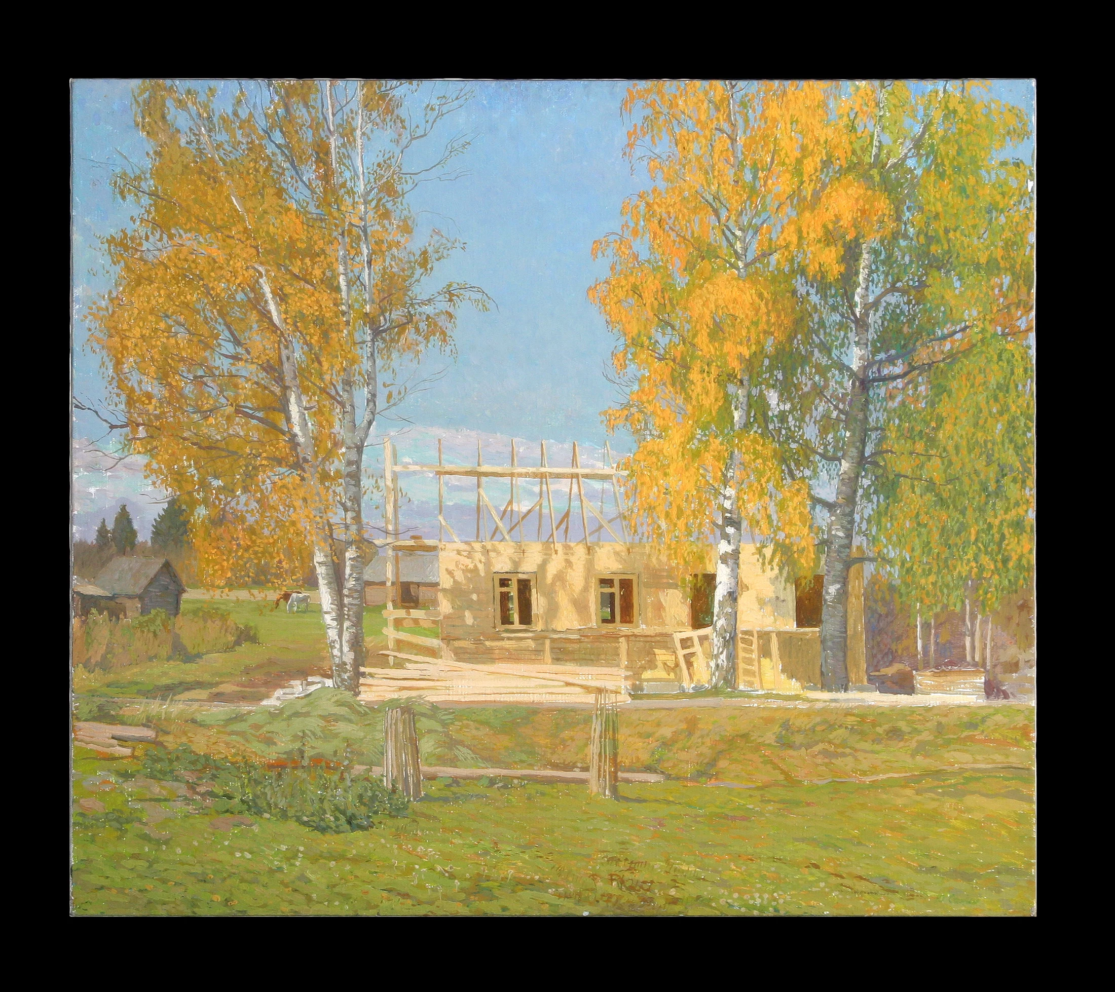 The New House by Yuri Petrovich Sanin (1939–1997)
