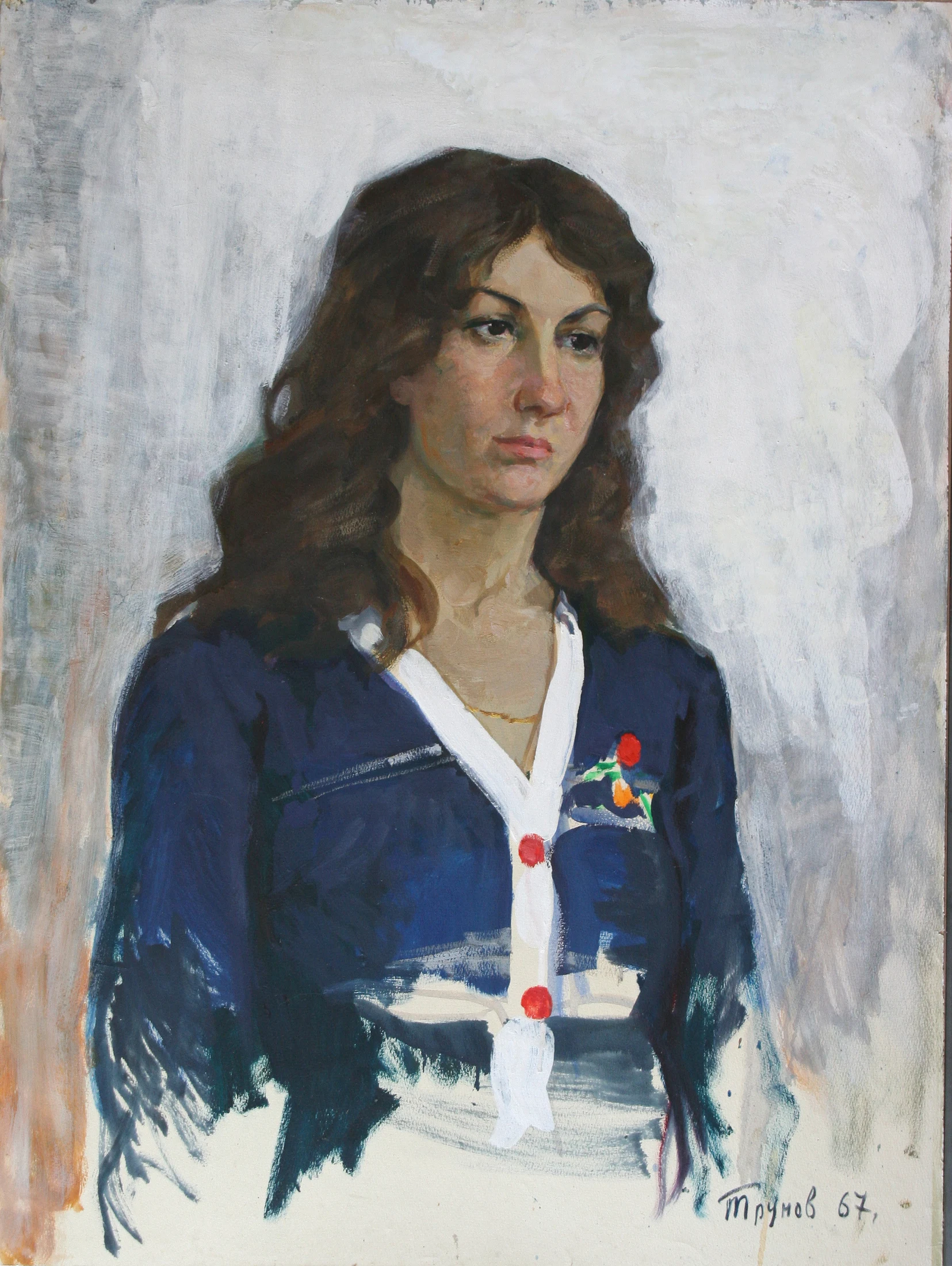 Olga's Portrait by Nikolai Alekseevich Trunov (b. 1924)