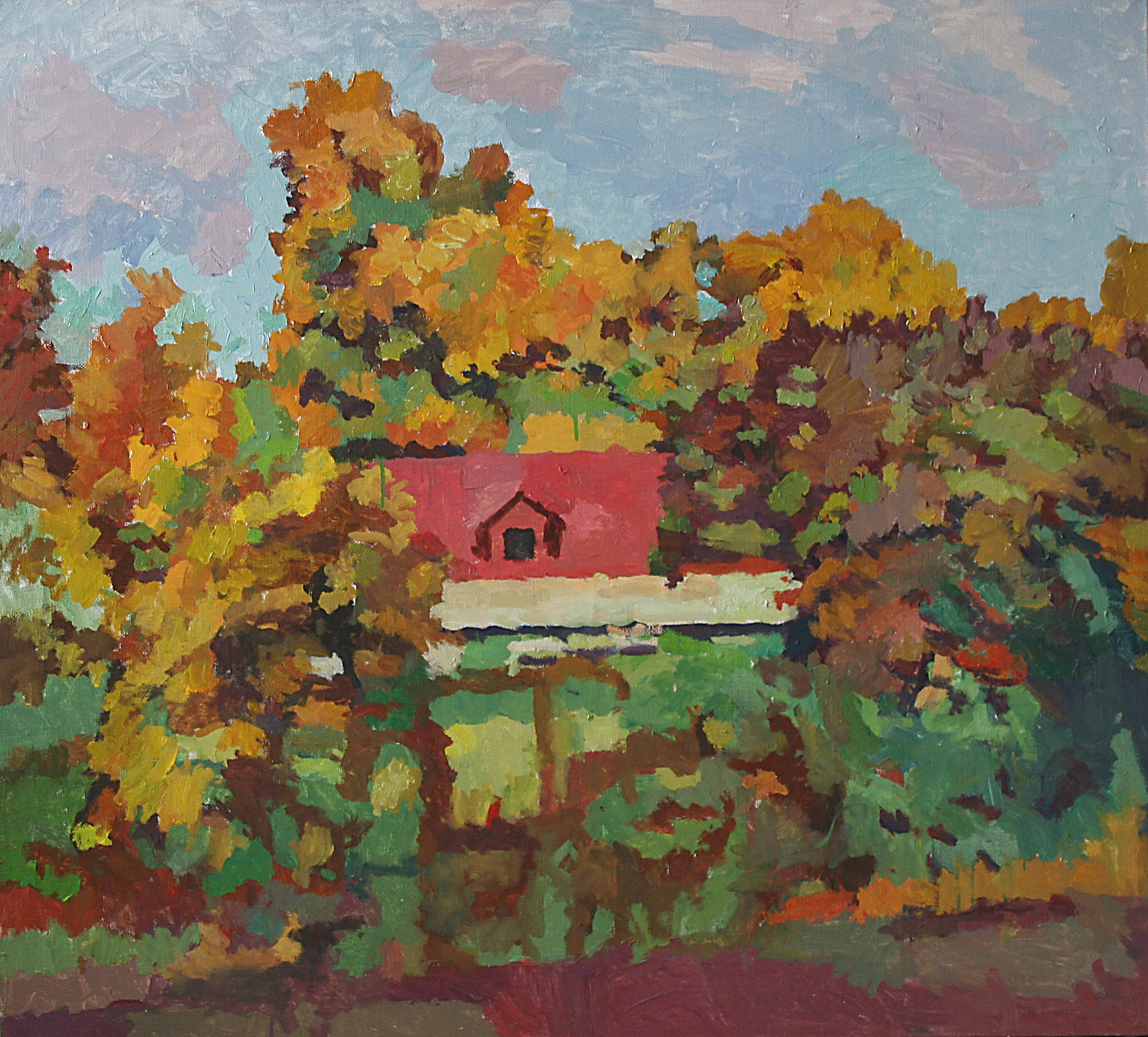 Autumn is Here by Yuri Petrovich Dyakov (1929–2008)