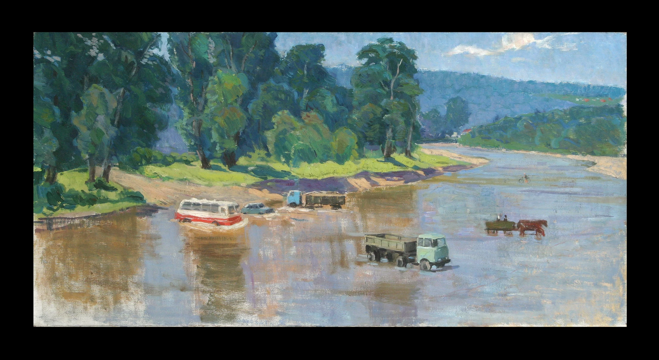 The Water is Rising by Vitali Ilich Sidorov (b. 1922)