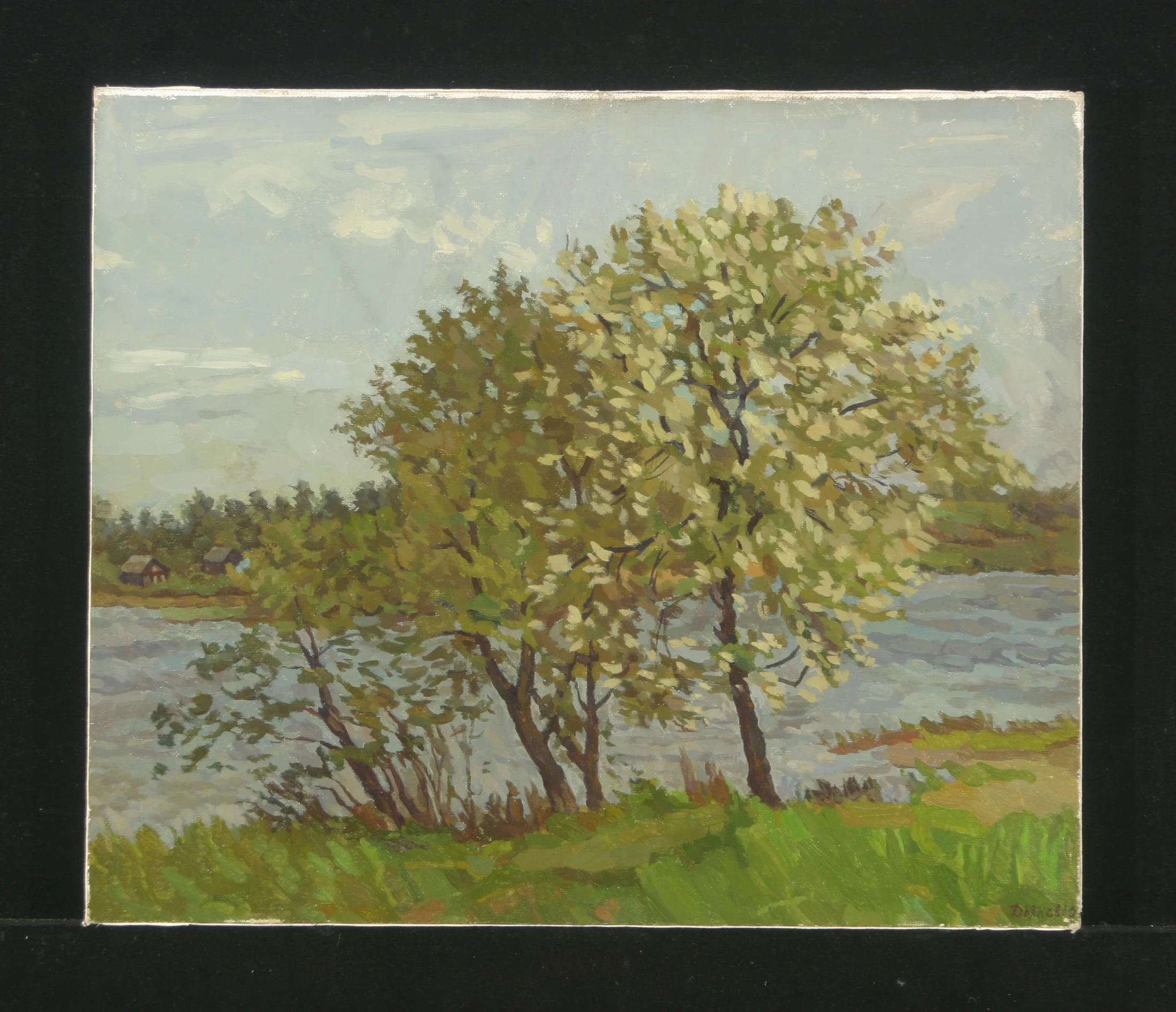 Cherry Tree is Blooming by Yuri Petrovich Dyakov (1929–2008)