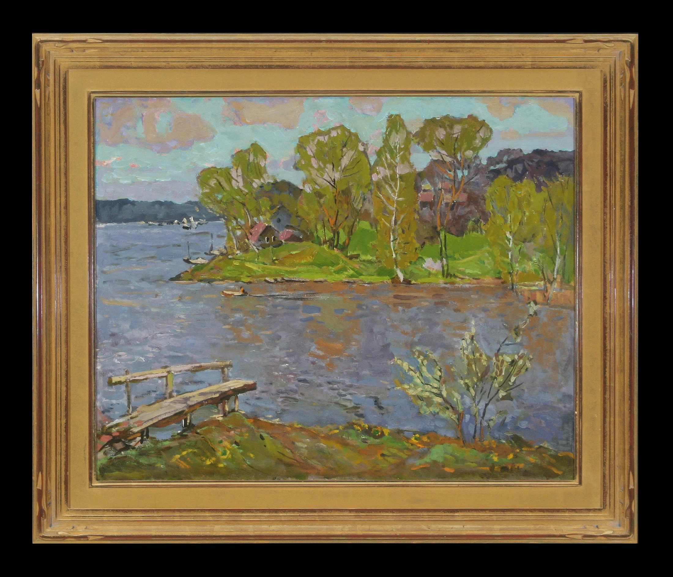 Spring by Yevgeni Ignatevich Krylov (b. 1926)