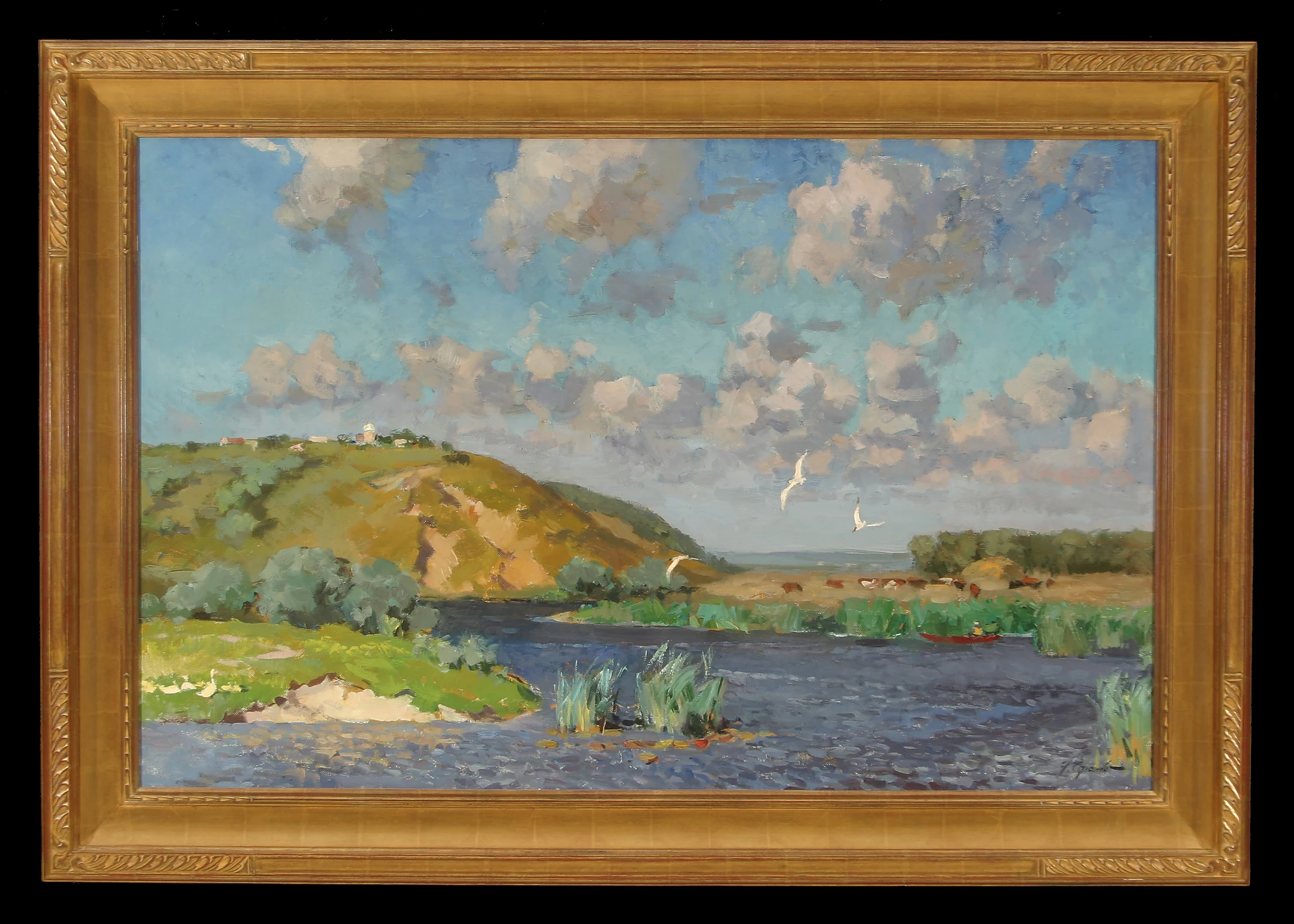 The River Voronezh by Edouard Panteleimonovich Efanov (b. 1938)