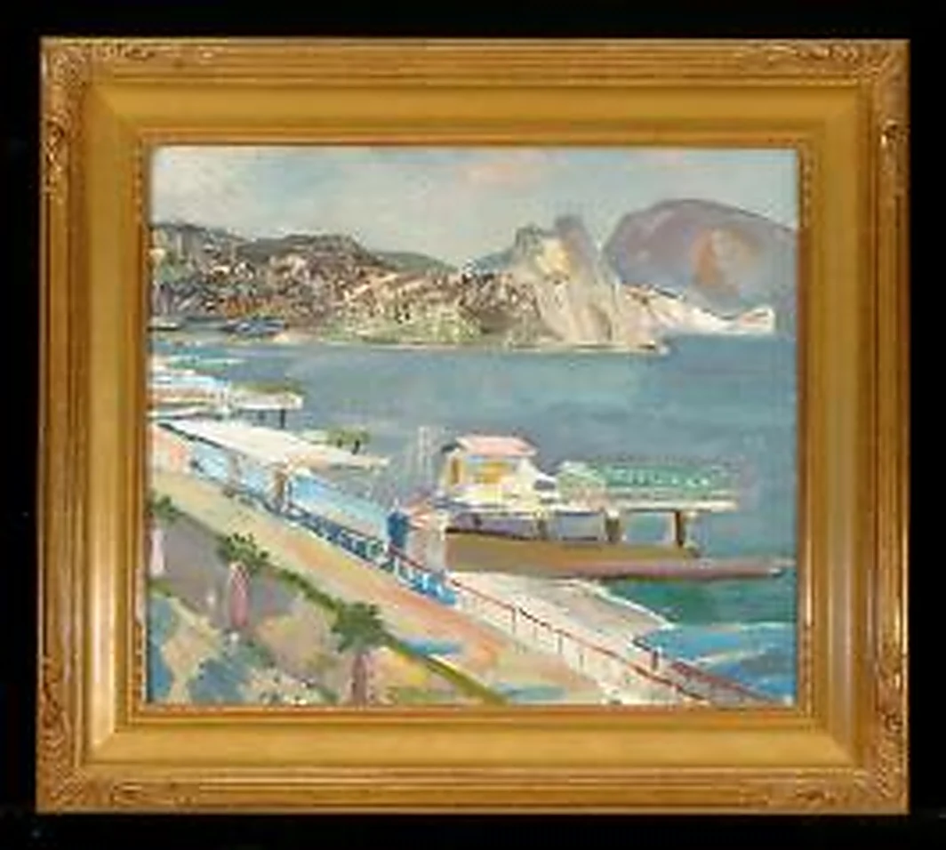 Gurzuf. Embankment by Yevgeni Borisovich Khoroshilov (1930–1982)