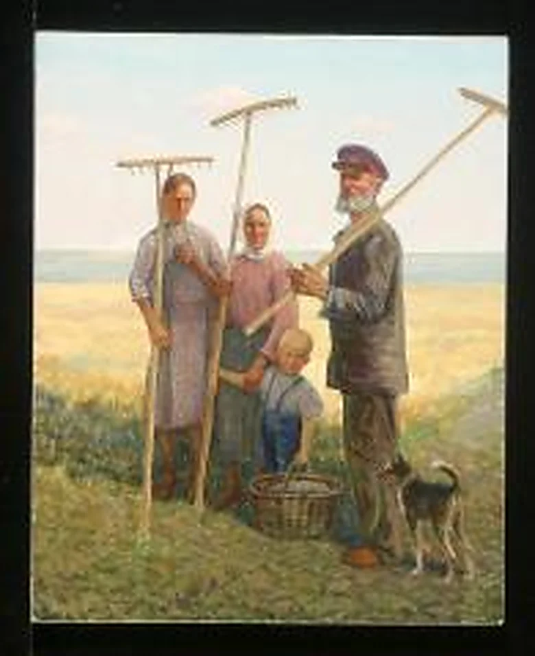 From Childhood by Alexander Mikhailovich Kurzanov (b. 1938)